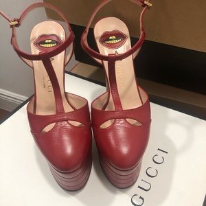 Gucci Red Angel Plattaforns